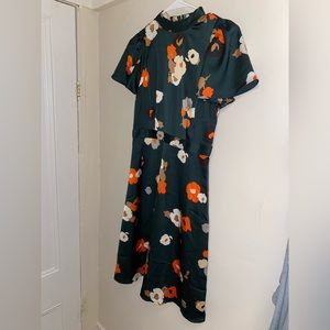 Ann Taylor | midi mock neck floral dress